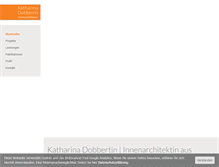 Tablet Screenshot of katharinadobbertin.de